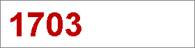 Das Jahr 1703 Das Jahr 1703