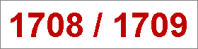 Das Jahr 1708/1709 Das Jahr 1708/1709