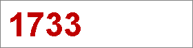 Das Jahr 1733