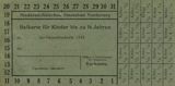 Beikarte der Saisonkurkarte 1948 für Kinder bis zu 16 Jahren
