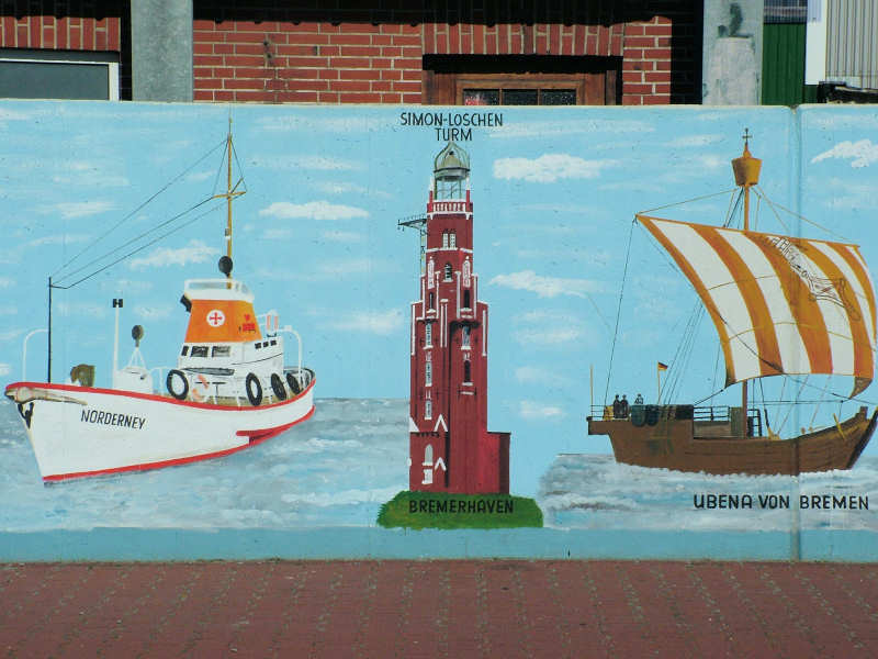 Wilfried Schlegel - Verschiedene Motive an der Hafenmauer (2006) Wilfried Schlegel - Verschiedene Motive an der Hafenmauer (2006)