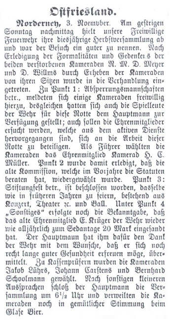 Zeitungsbericht