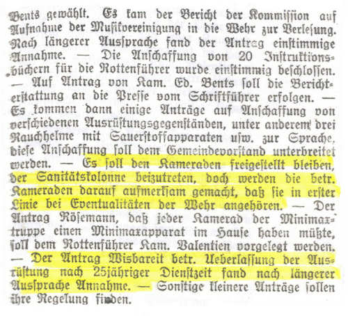 "Freiwillige-Krieger-Sanitäts-Kolonne 1927 "Freiwillige-Krieger-Sanitäts-Kolonne 1927