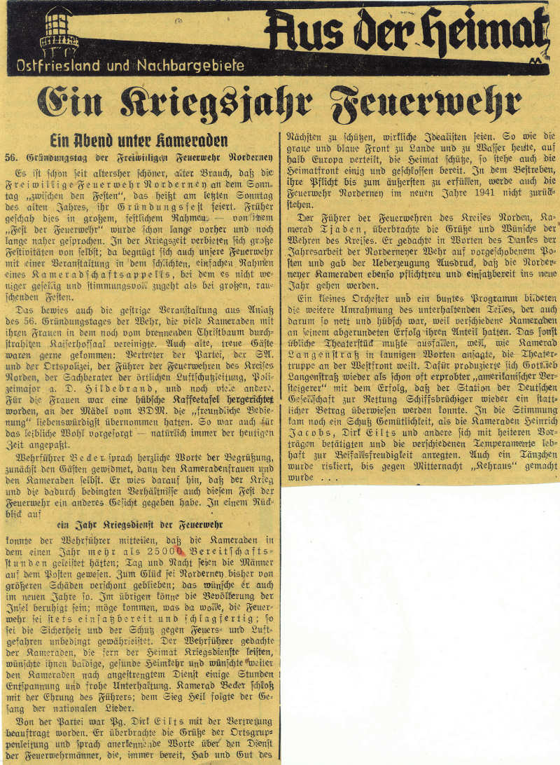 Ein Kriegsjahr Feuerwehr 1940 Ein Kriegsjahr Feuerwehr 1940
