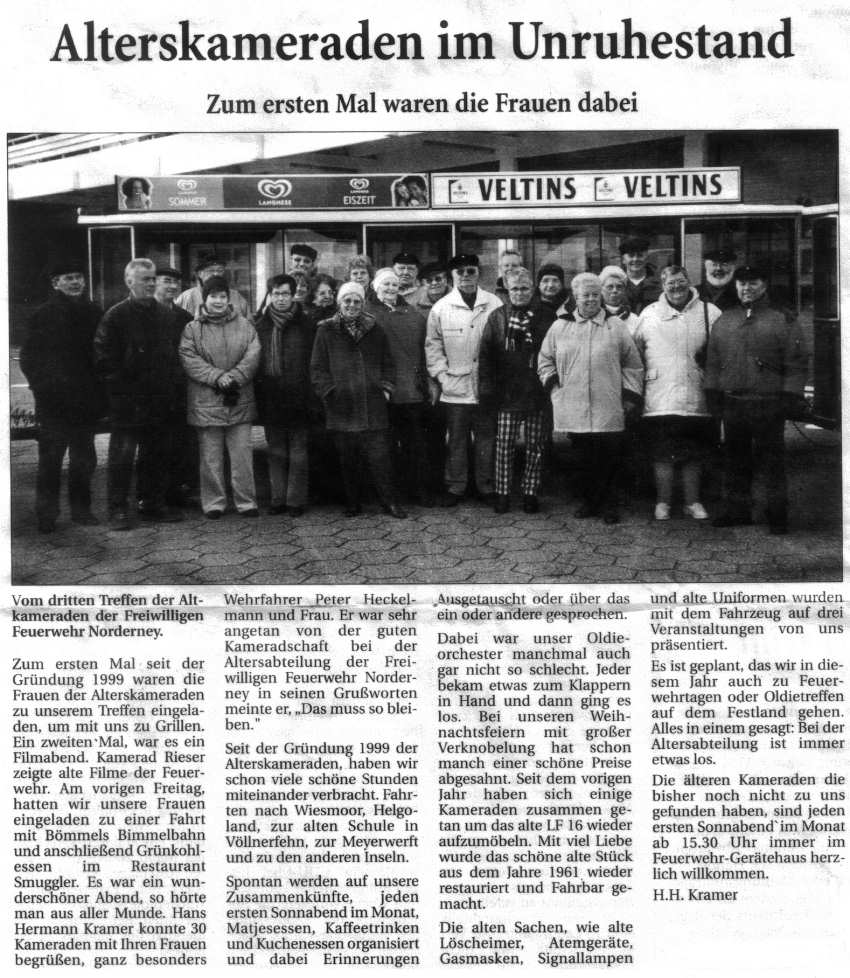 Grünkohlessen im "Old Schmuggler" - März 2004
