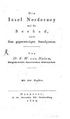 Die Insel Norderney und ihr Seebad 1822
