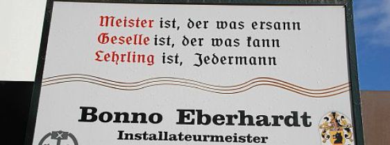 Ein Meister bleibt immer Meister Ein Meister bleibt immer Meister