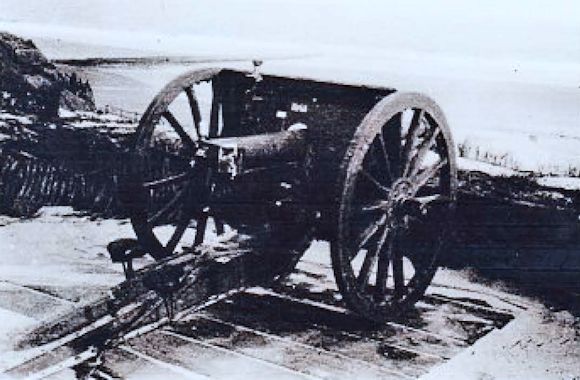 Ein russisches Beutegeschütz Ein russisches Beutegeschütz