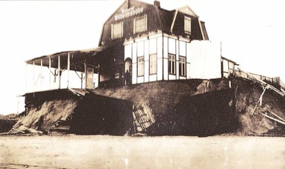 Café Wilhelmshöhe unterspült und vernichtet