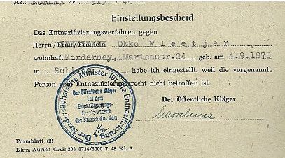 Einstellungsbescheid