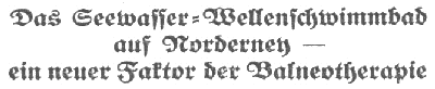 Wellenbad auf Norderney Wellenbad auf Norderney