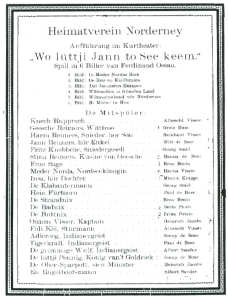 Plattdeutsches Bühnenspiel