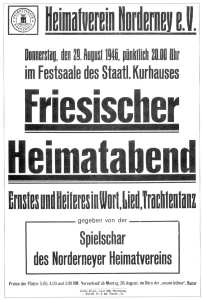 1. Heimatabend nach dem Krieg