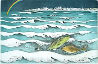 Zwei Fische vor Norderney" 